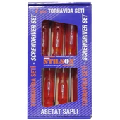 Stilson 120606 Asetat Saplı Tornavida Seti 7 Parça - 1