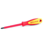 İzeltaş 4145 Yıldız Tornavida 1000V İzoleli Elektrikçi Ph0 3x60mm - 1