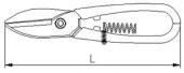 İzeltaş 6821 Tenekeci Makası Yaylı 300mm - 5