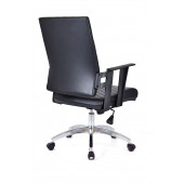 Herkese Mobilya Berroni Siyah Deri Krom Çalışma Koltuğu Ofis Koltuğu thumbnail 4