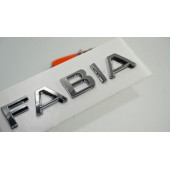 Skoda Fabia 2013+ Yeni Nesil Bagaj Krom ABS 3M 3D Yazı Logo Amblem thumbnail 1