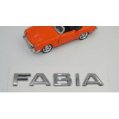 Skoda Fabia 2013+ Yeni Nesil Bagaj Krom ABS 3M 3D Yazı Logo Amblem thumbnail 3