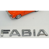 Skoda Fabia 2013+ Yeni Nesil Bagaj Krom ABS 3M 3D Yazı Logo Amblem thumbnail 4