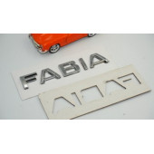 Skoda Fabia 2013+ Yeni Nesil Bagaj Krom ABS 3M 3D Yazı Logo Amblem thumbnail 7