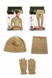 12li Kışlık Tavsiye Asker Seti- Termal İçlik Takımı - Bere Boyunluk Eldiven - 2