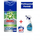 Ariel Profesyonel Formül Aqua Pudra Toz Çamaşır Deterjanı 10 KG + Deep Cleaner Kir ve Yağ Çözücü 500 ML - 1