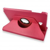 Newface Samsung Galaxy Tab A SM-P580 Tablet Standlı Dönebien Kılıf - Pembe - 1