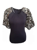 Pink Dream Fashion Kadın Penye Bluz P-02091 thumbnail 5