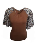 Pink Dream Fashion Kadın Penye Bluz P-02091 thumbnail 1