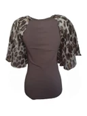 Pink Dream Fashion Kadın Penye Bluz P-02091 thumbnail 4