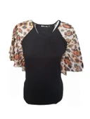 Pink Dream Fashion Kadın Penye Bluz P-02091 thumbnail 7