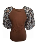 Pink Dream Fashion Kadın Penye Bluz P-02091 thumbnail 2