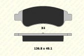 FREN BALATA ÖN CITROEN BERLINGO YM .XSARA 1.6-2.0-PEUGEOT PARTNER YM-206 1.6-307 1.4DUCATOIII ARKA - KL24101-190-14-ANS-KD13 - 1