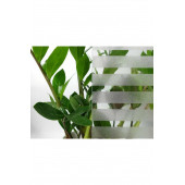 Çizilmez Cam Kumlama Dekoratif Çizgili Cam Folyosu 50 Cm X 6 Metre - 3