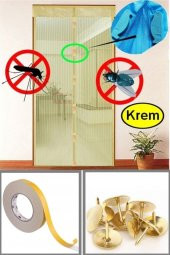 Mıknatıslı Kapı Sinekliği Sineklik Mıklatıslı Kapı Tülü Sineklik Perde 90-210 5mt - 1