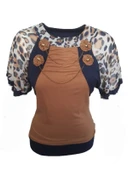 Pink Dream Fashion Kadın Penye Bluz P-01195 thumbnail 1