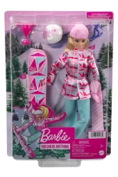 Barbie Snowboard Sporcusu Bebek 30 Cm thumbnail 1
