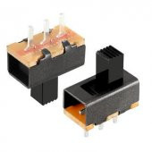 3 Pin SPDT On Off Kulaksız Sürgülü Anahtar 180° - 10 Adet thumbnail 1