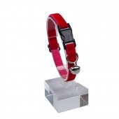 Dalis Kadife Zilli Kedi Tasması 22-30 cm Kırmızı - 1