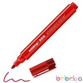 Edding KÜÇÜK CEP BOY Silinebilir Beyaz Tahta Kalemi Edding 366 KIRMIZI Flipchart Kalemi Sunum Kalemi - 1
