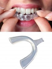 Diş Gıcırdatma Gece Plağı Ağızlık Diş Koruyucu Diş Sıkma Bruksizm Silikon Uyku Diş - 1