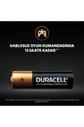 Duracell Şarj Edilebilir AA 1300 mAh Piller 2 Li Paket - 5