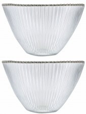Porland Moon Gümüş Kase 22cm 2li - 1