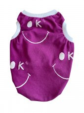 BONANZA Purple Okay Yazlık Kedi Tişörtü, Kedi Kıyafeti - 1