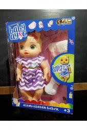 Baby Ayşe Altını Islatan Bebek Oyuncak Bebek Türkçe Konuşan Biberonlu Oyuncak Et Bebek - 2