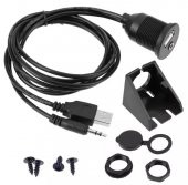 Usb ve Aux Uzatma Kablosu Şase Portlu - 1