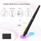Veikk Vk430 4X3" 4 Kısayol Tuşlu Sağ/Sol El Uyumlu Taşınabilir Grafik Tablet+Kalem - 4