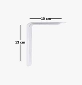 12 Adet Raf Altı Ayağı L Konsol Tüm Boyutlar - Raf Altı Kol  12x19 cm - 6