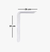 12 Adet Raf Altı Ayağı L Konsol Tüm Boyutlar - Raf Altı Kol  12x19 cm - 11