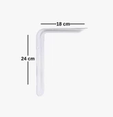 12 Adet Raf Altı Ayağı L Konsol Tüm Boyutlar - Raf Altı Kol  10x13 cm thumbnail 9