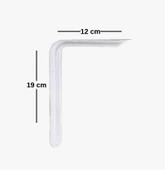 12 Adet Raf Altı Ayağı L Konsol Tüm Boyutlar - Raf Altı Kol  10x13 cm thumbnail 7