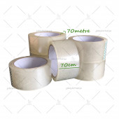 ŞEFFAF Koli Bandı En:70cm Metraj:70metre (6.adet) - 1