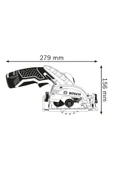 Bosch GKS 12V-26 Akülü Daire Testere Solo - 2
