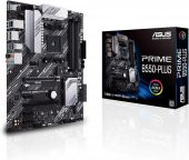 ASUS PRIME B550-PLUS AMD B550 AM4 DDR4 4400 DP Anakart- Outlet - 1