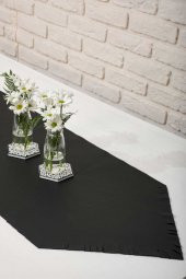 90X30 Deri Runner Siyah - 1