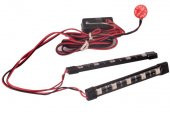 Motosiklet 3 Ledli Çakar Led 2 Adet Lamba Motor Sis Farkındalık Farı - 1