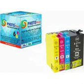 Photo Print Epson Workforce 27XL Uyumlu T2711XL 4 Renk Muadil Kartuş Takım - 1