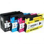 Photo Print HP Officejet 6600 Kartuş Set 4 Renk Takım Muadil Yüksek Kapasite 932XL-933XL - 1