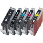 Photo Print Canon Pixma IP4300 Kartuş Set 5 Renk Takım Pg-5 Clı-8 - 1