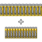 Varta Superlife 24lü Özel Pil PAKETI(12AA+12AAA) - 1