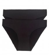 Lazer kesim iz yapmayan dikişsiz külot 2 li - 1