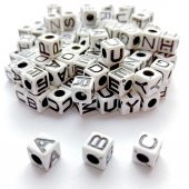 50 Gram Harf Boncuk Küp Harf Boncuk Eskitme Kaplamalı 50 Gr ~ 200 Adet thumbnail 3