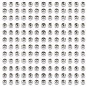 300 Adet 3 mm Nikel Renk Metal Top Boncuk Yuvarlak Boncuk Takı Boncuğu - 2