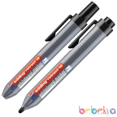 Edding BASMALI Silinebilir Beyaz Tahta Kalemi Edding 366 SİYAH Flipchart Kalemi Sunum Kalemi - 1