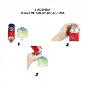 Çakmak Gazından Kamp Kartuşu Tekrar Dolum Aparatı - 4