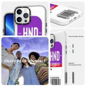 Apple iPhone 13 Pro Kılıf First Class Uçak Bileti 3D Dizayn Any Time Serisi Kapak - 10